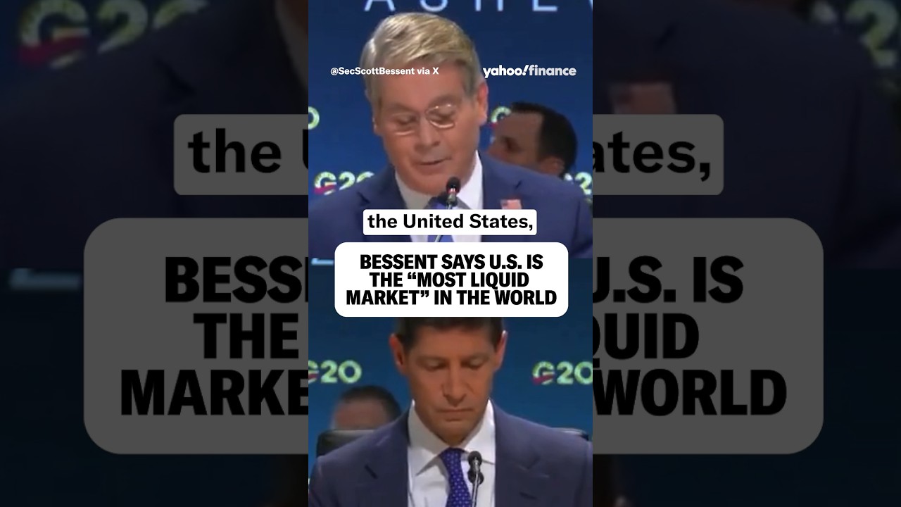 Бессент называет США самым динамичным и ликвидным рынком в мире. 🌎