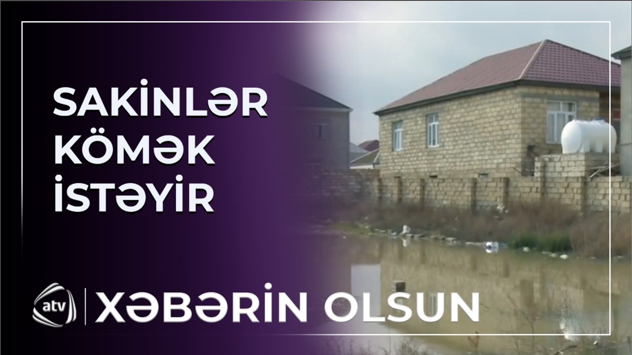 Kanalizasiya yoxdur, yollar gölə çevrilir / Xəbərin olsun