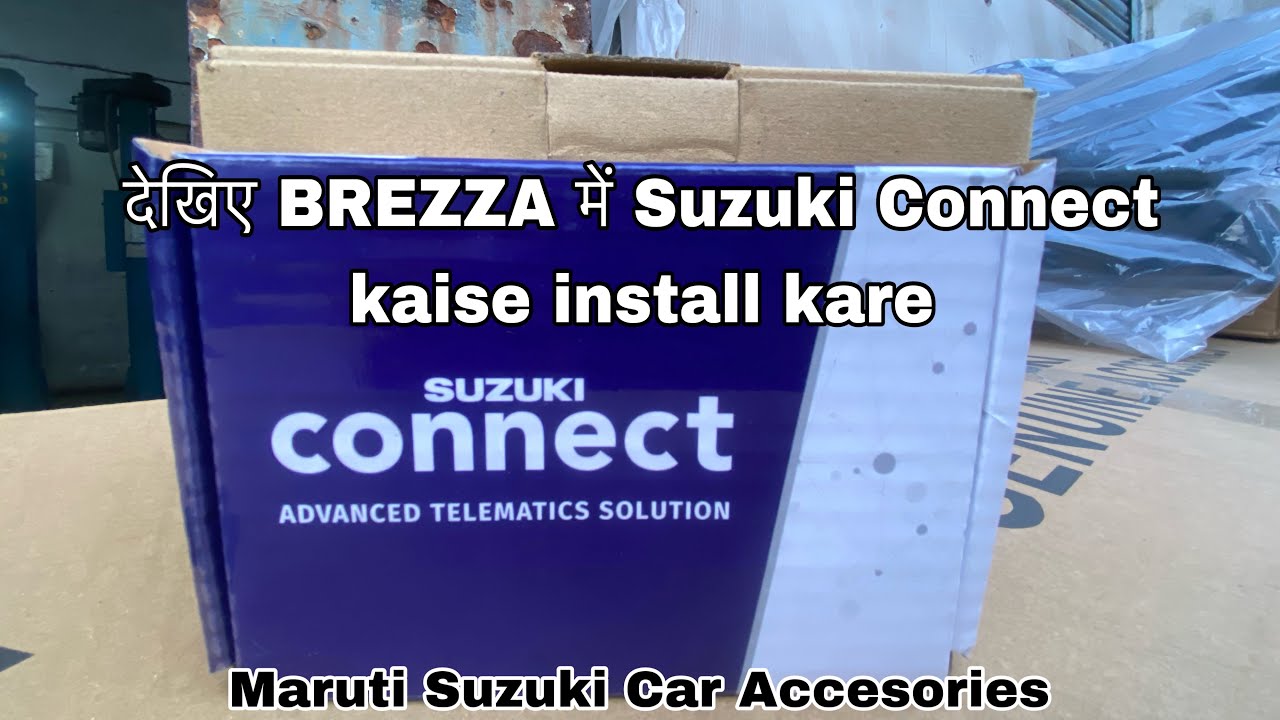 Suzuki Connect installing #marutisuzuki #marutibrezza #youtubevideo