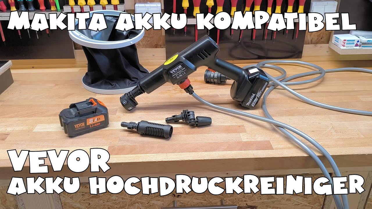 Makita kompatibel: VEVOR Akku Hochdruckreiniger bürstenlos 50bar