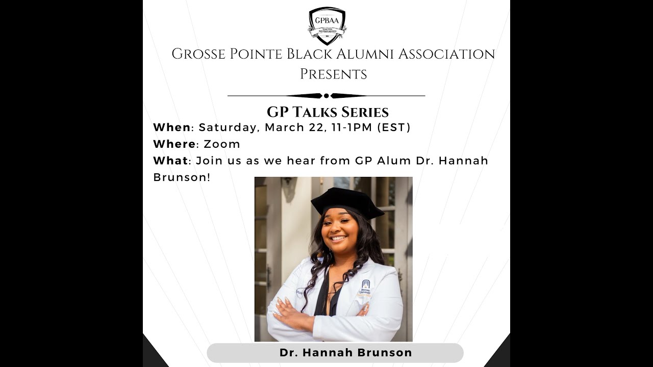 GP Talk #2: Dr. Hannah Brunson (Alumni) (2025)