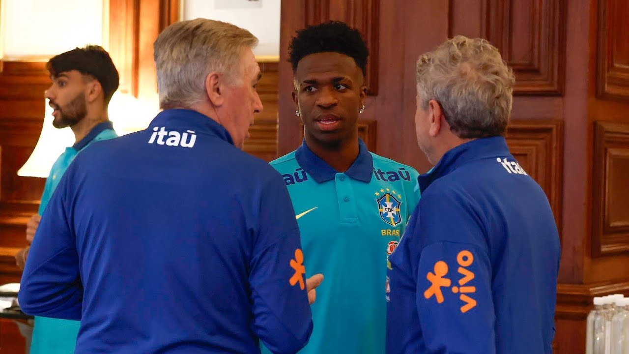 TODAS as IMAGENS do 1º DIA DA SELEÇÃO BRASILEIRA EM LONDRES! CONVERSAS NA CONCENTRAÇÃO E MUITO + 