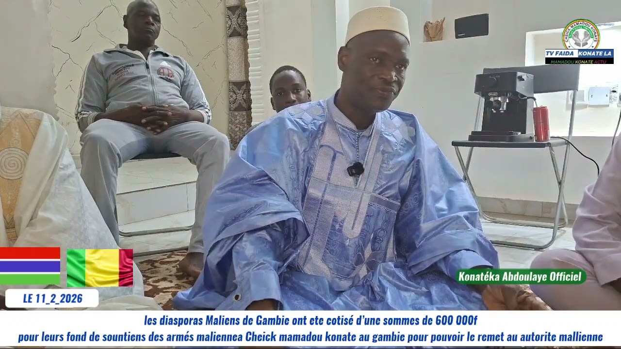 600 000 cfa par Les diasporas maliens de Gambie fond de soutiens des armés