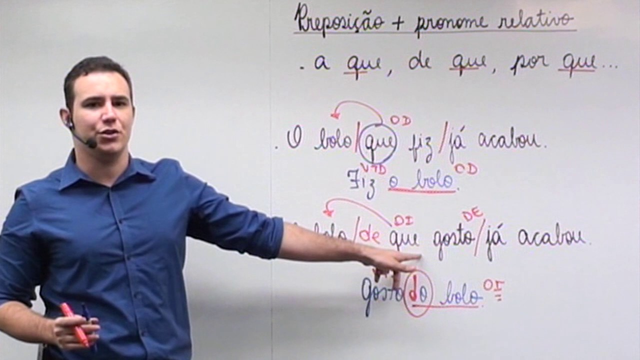 Preposição antes de Pronome Relativo - Prof. João Paulo