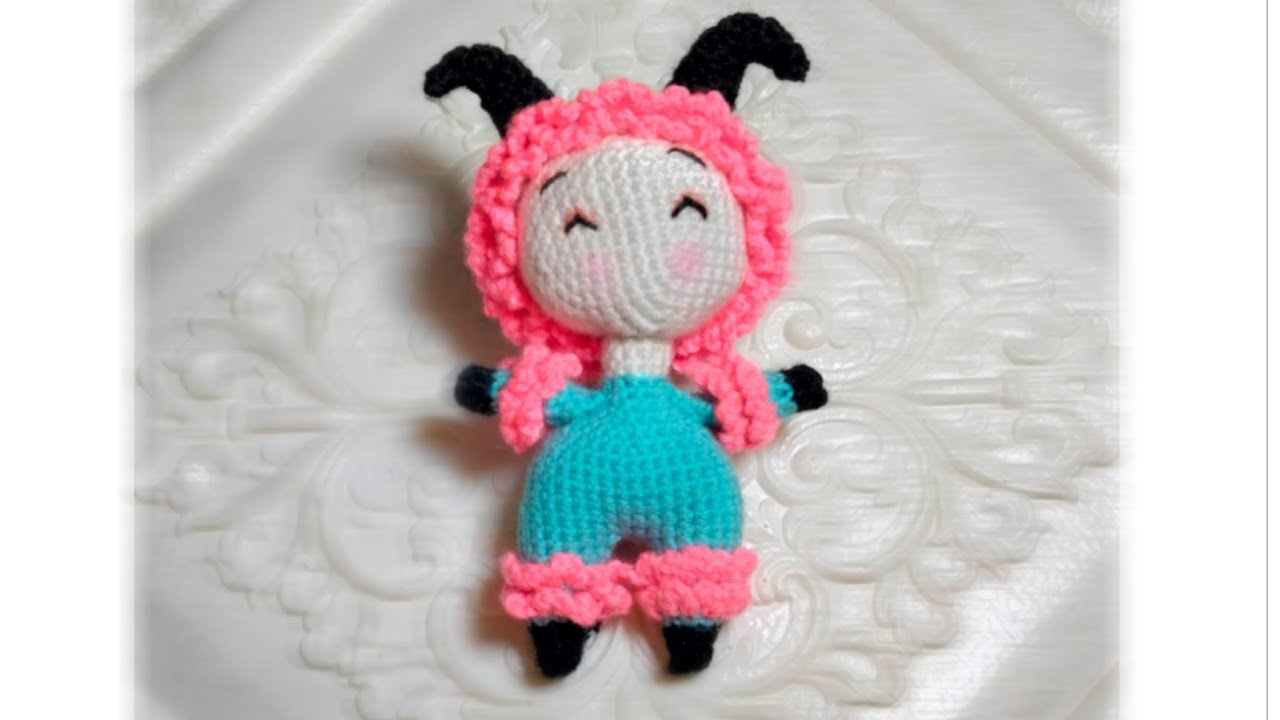 خروف امجرومى ميدالية _ خروف كروشيه صغير _ خروف هاندميد #crochet_sheep #amigurumi