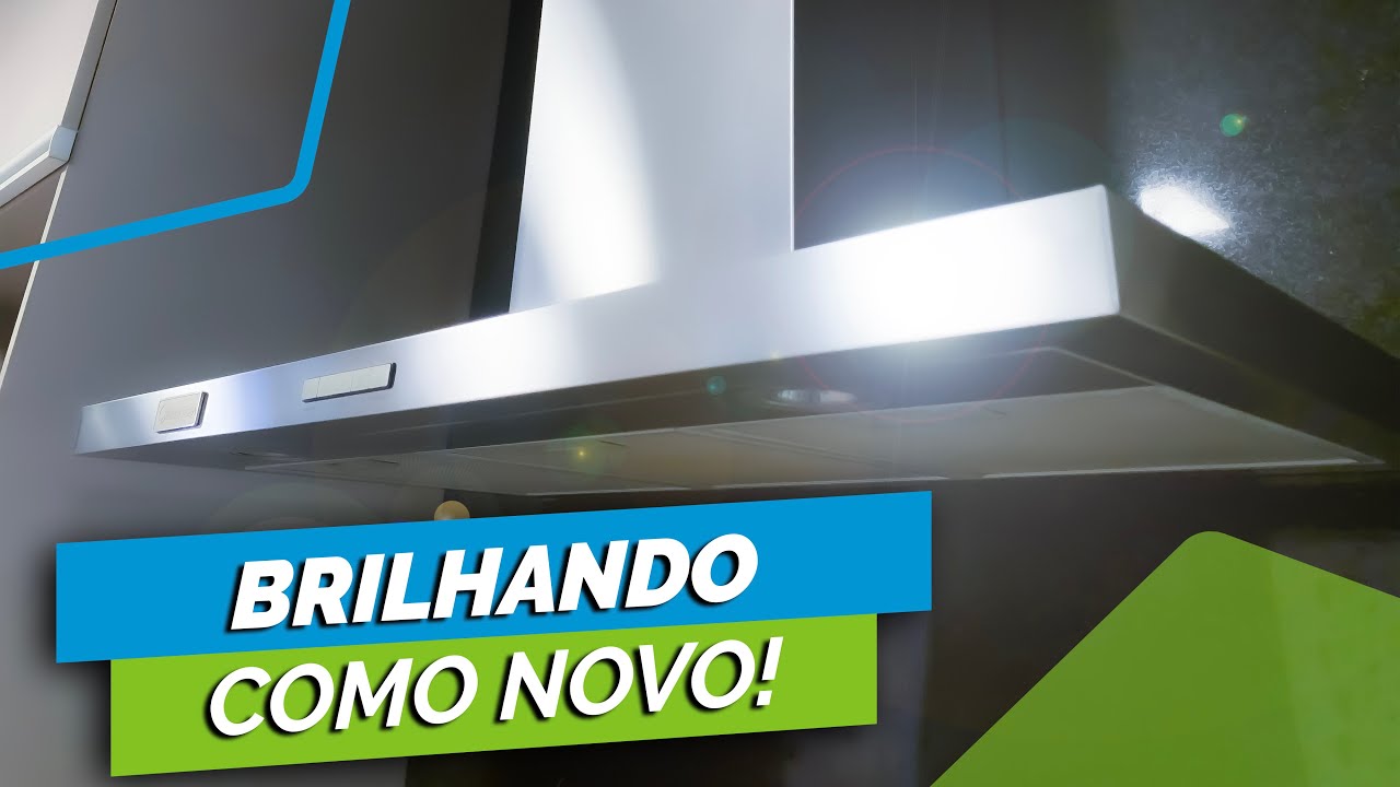 COMO LIMPAR DEPURADOR DE AR (COIFA) DE INOX | FAXINA DE MILHÕES