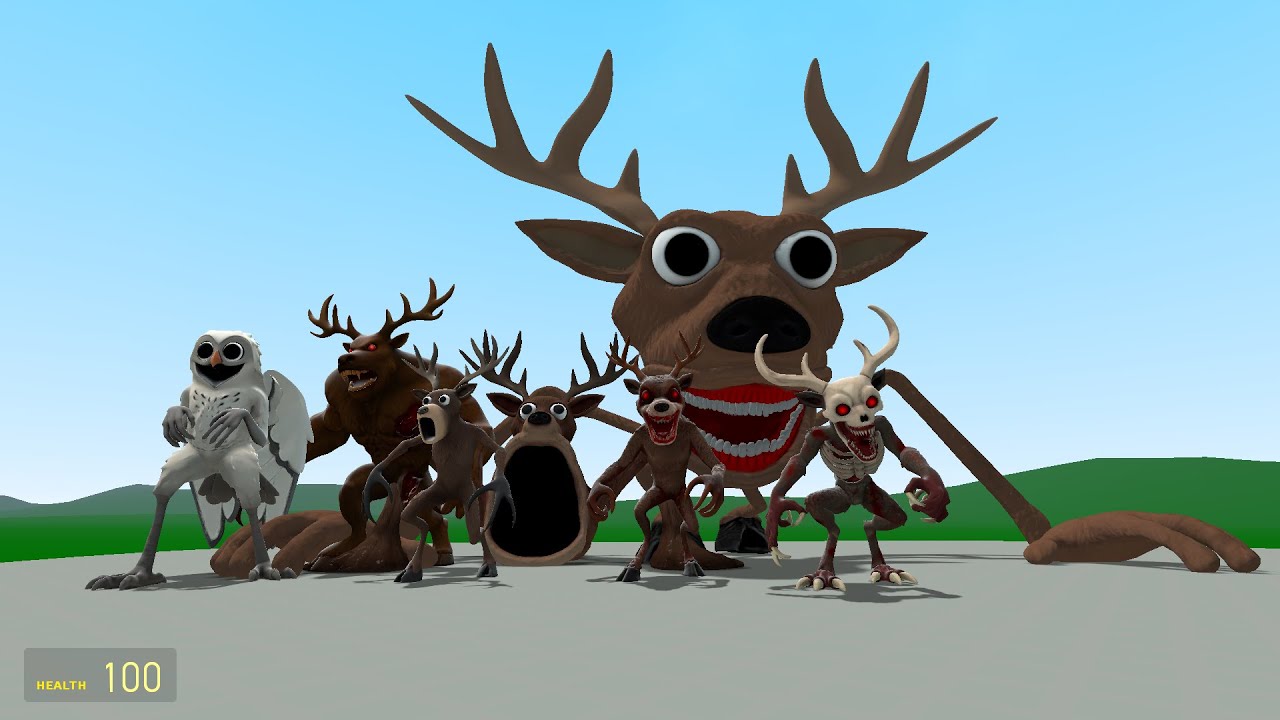 All Phases of 99 Nights In The Forest Bosses Vs All New Italian AI Brainrot Memes In Garry's Mod