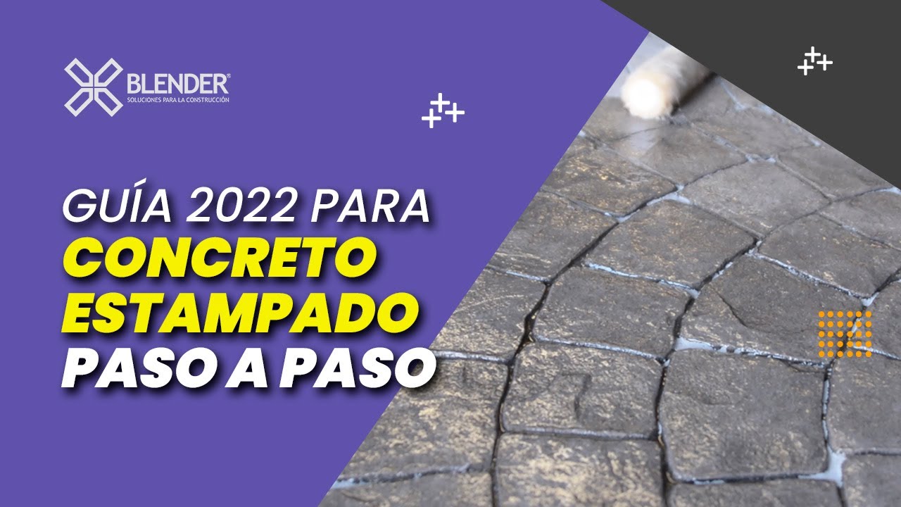 CONCRETO ESTAMPADO, GU&Iacute;A PASO A PASO 🚩[ ACTUALIZADO 2022 ]👈👈💪🚧