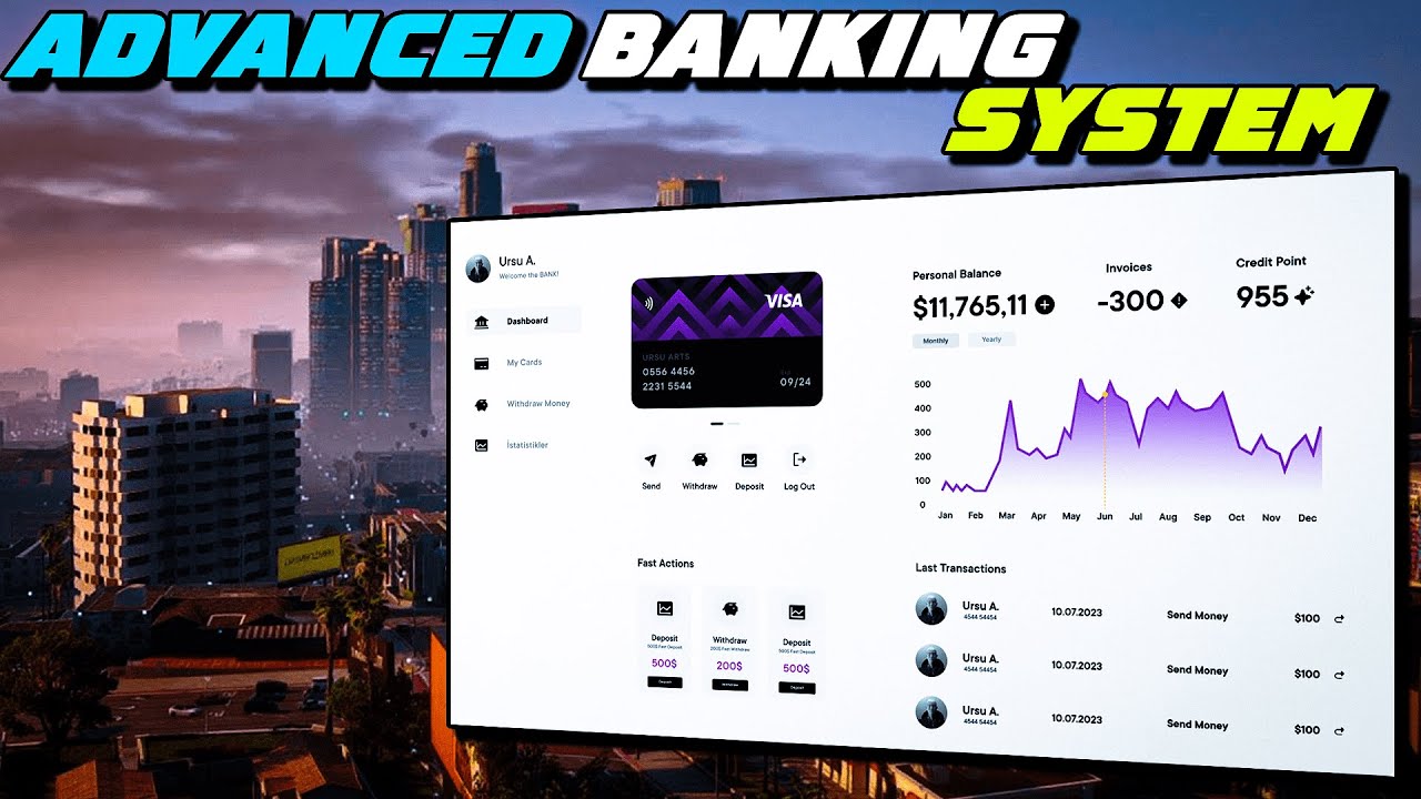 Free Advanced Banking Script | Advance Bank System | QBCore / ESX | FiveM Tutorial #89