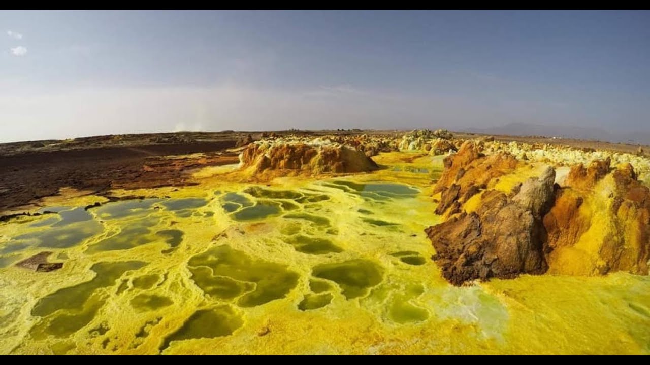 ዳሎል ዓፋር ኢትዮጵያ - Dallol in the Danakil Depression, Afar - Ethiopia (Hottest Place on Earth)
