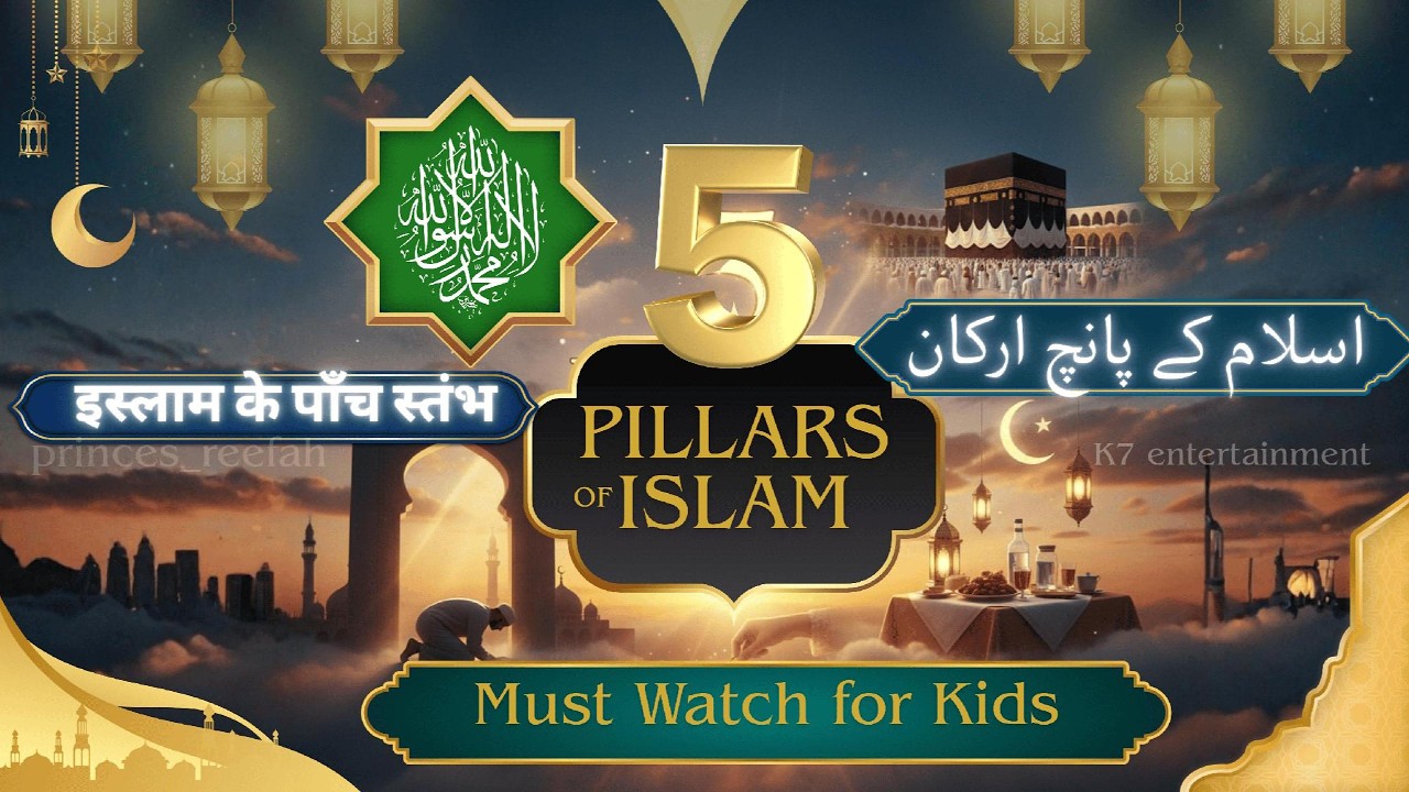 Pillars of Islam  پانچ ستون #youtubevideo #islamic #kidsvideo #ramadan  #fypシ #trending #ytshorts