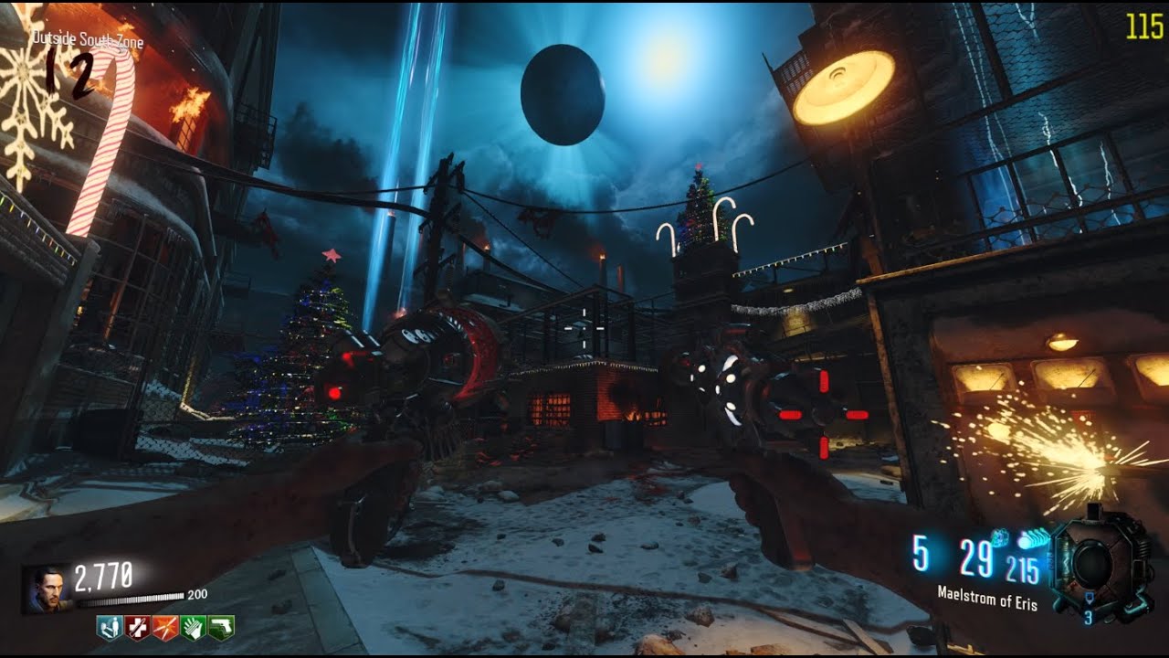 The Giant Christmas Zombies (Bo3 Custom Map Gameplay)