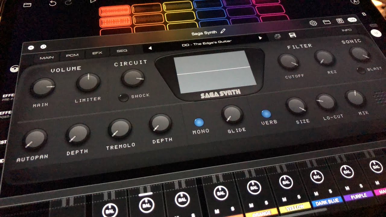 SAGA Synth — потрясающий 16-битный ретро-синтезатор от AudioKit — УЖЕ ДОСТУПЕН — Демо для iPad