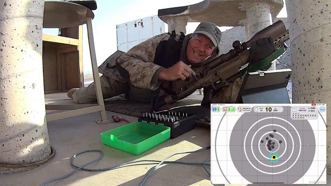 Eliseo UMRS .223 300 yard Sling practice/load test 200-16x