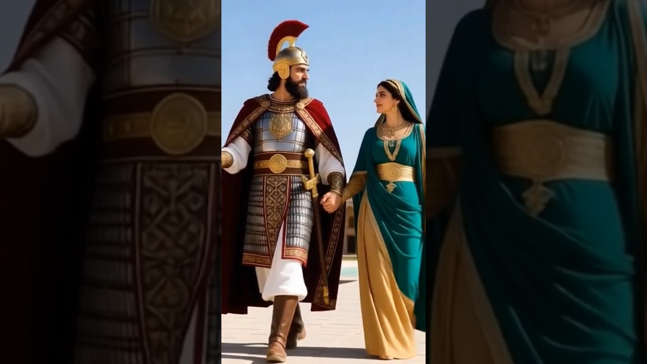 قدم زدن کوروش کبیر با همسرش کاساندان/Cyrus the Great of Iran walking with his wife Cassandane