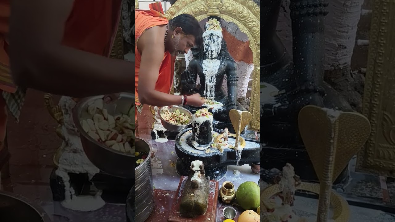Lord Shiva abhishek Nagalingeshwara Swamy Temple #bangalore #lordshiva #lordsiva #hindutemple #lord 