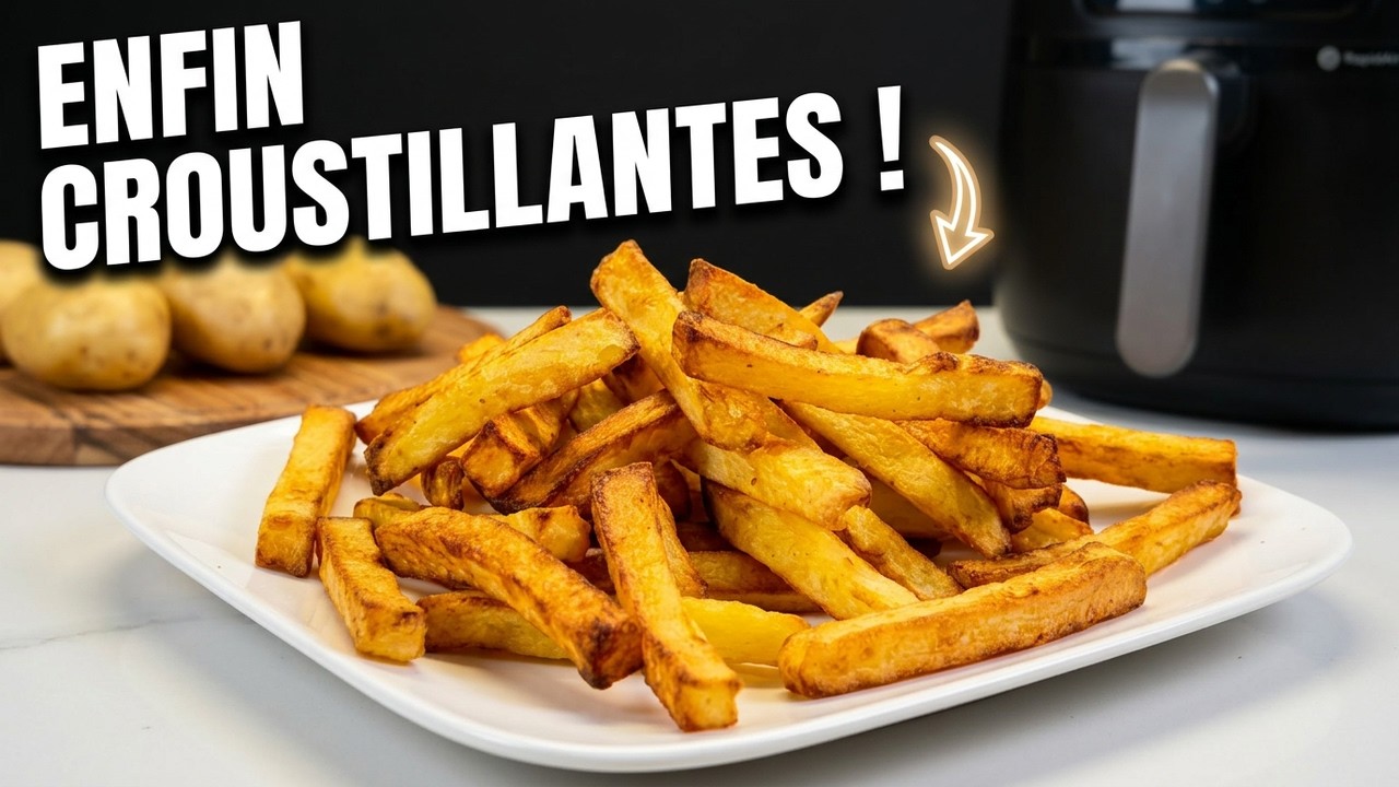 Frites maison à l’Airfryer — Dorées et croustillantes | La bonne méthode.