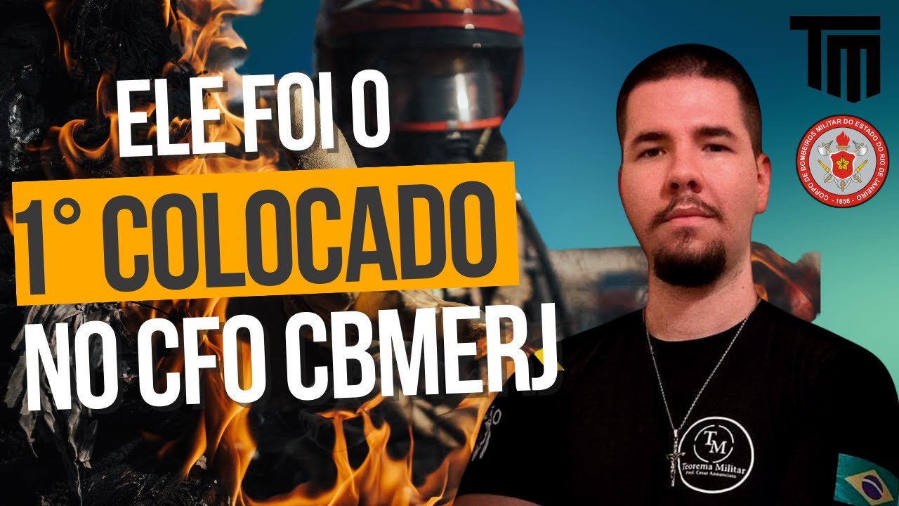 Como o Prof. Mateus Teixeira do Teorema Militar passou em 1&deg; LUGAR no CFO CBMERJ?