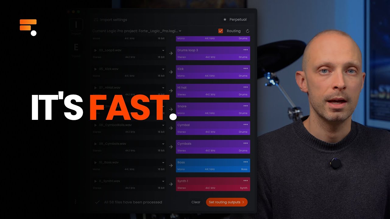 SUPER FAST mix session prep in Logic Pro with Forte AI