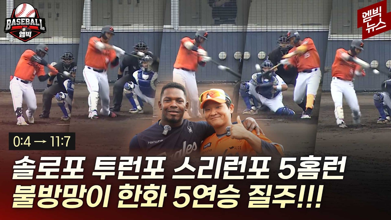 시환이 현빈이도 없는데...한화 올해 미쳤네