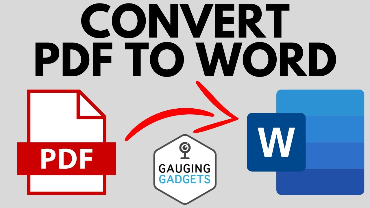 How to Convert PDF to Word document