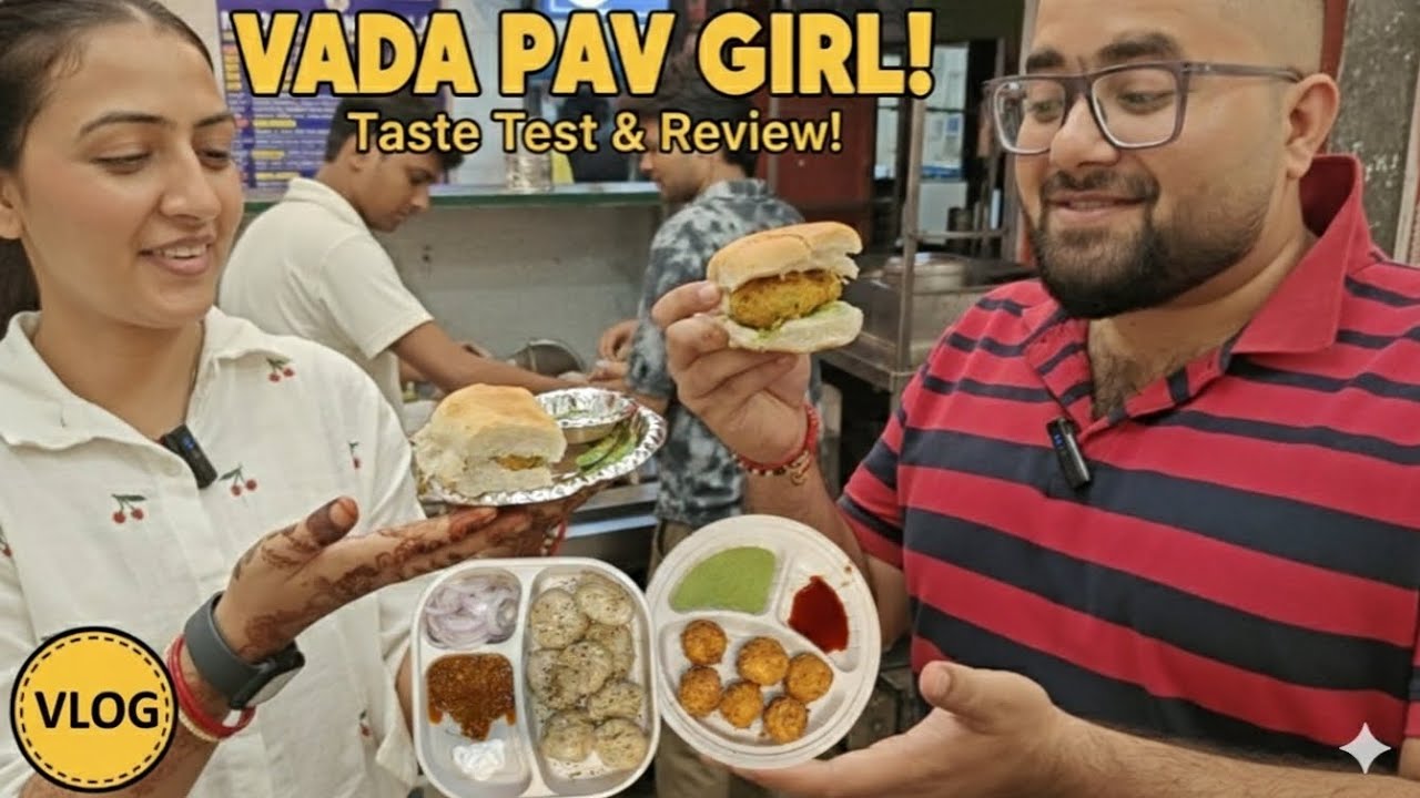 Vlog -12 Vada pav with Vada Pav girl | Chandrika Dixit Gera 