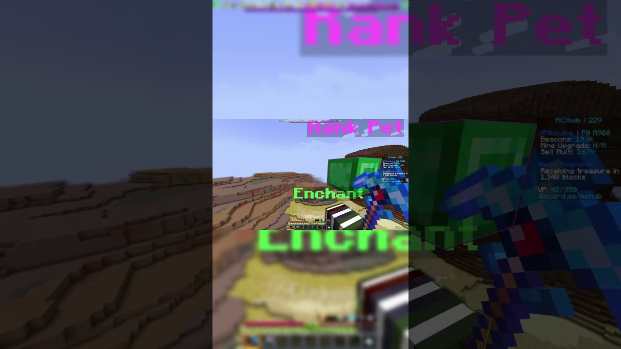 I Ranked Up from 700 to 900 in MCHub Prison! #minecraft