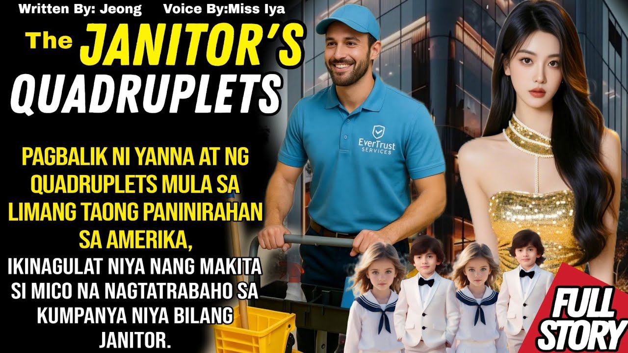 BILYONARYA, NAGULAT NG MAKITA ANG TATAY NG QUADRUPLETS NIYA NA ISA NANG JANITOR SA COMPANY NIYA