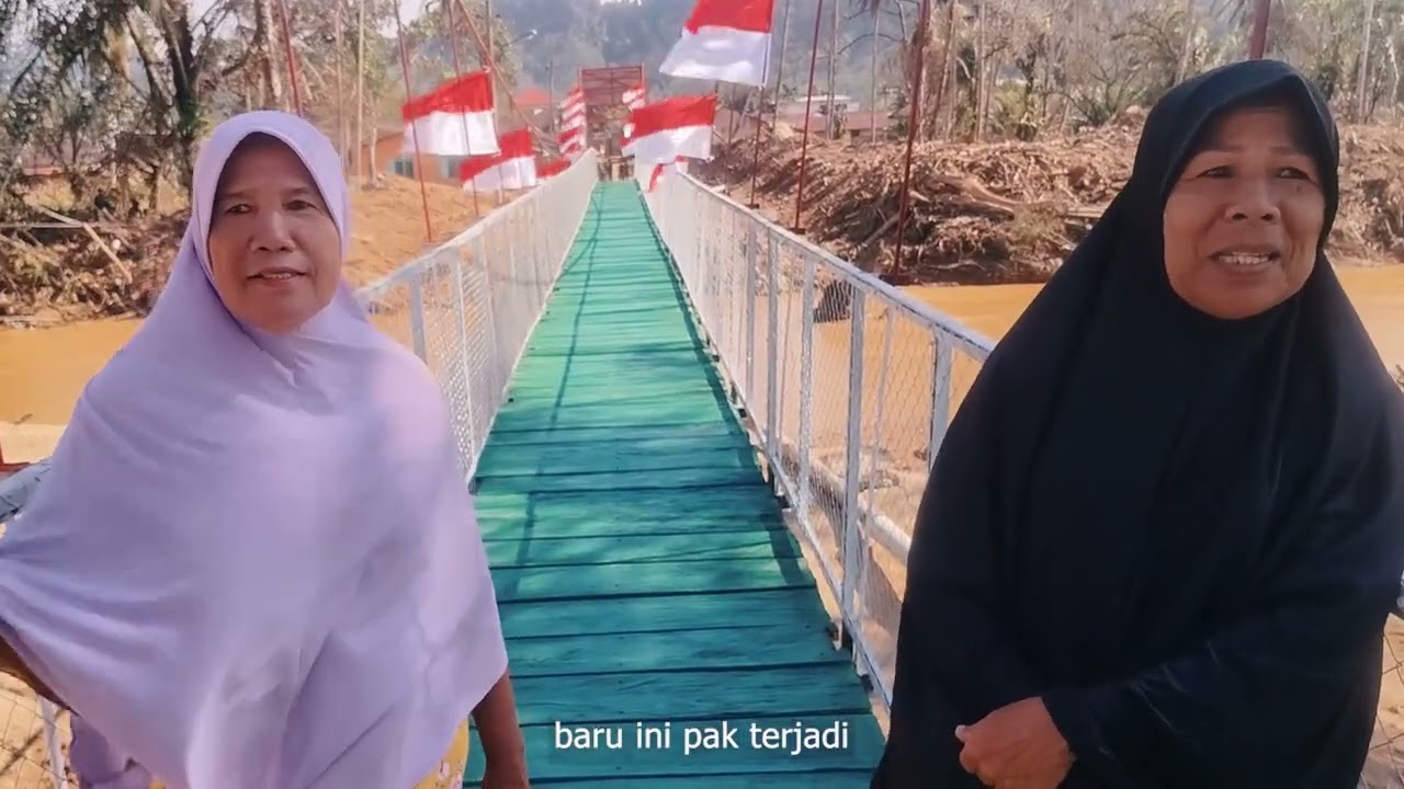TNI AD Rampungkan Pembangunan Jembatan Gantung Perintis Garuda di Bonanlumban Tukka Tapteng 