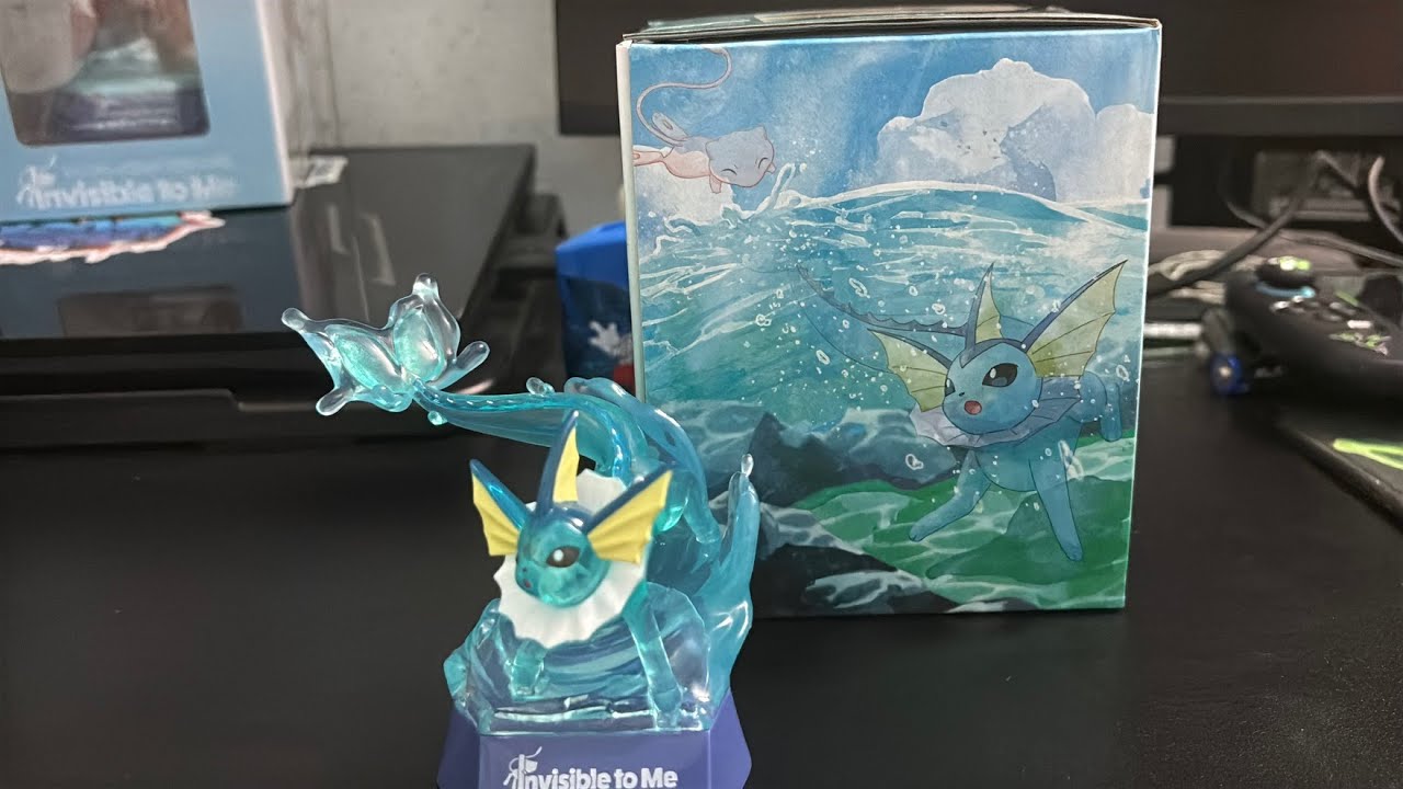 (Pokemon Center) Unbox Clear Figure Pokemon Invisible to Me Pokemon Vaporeon