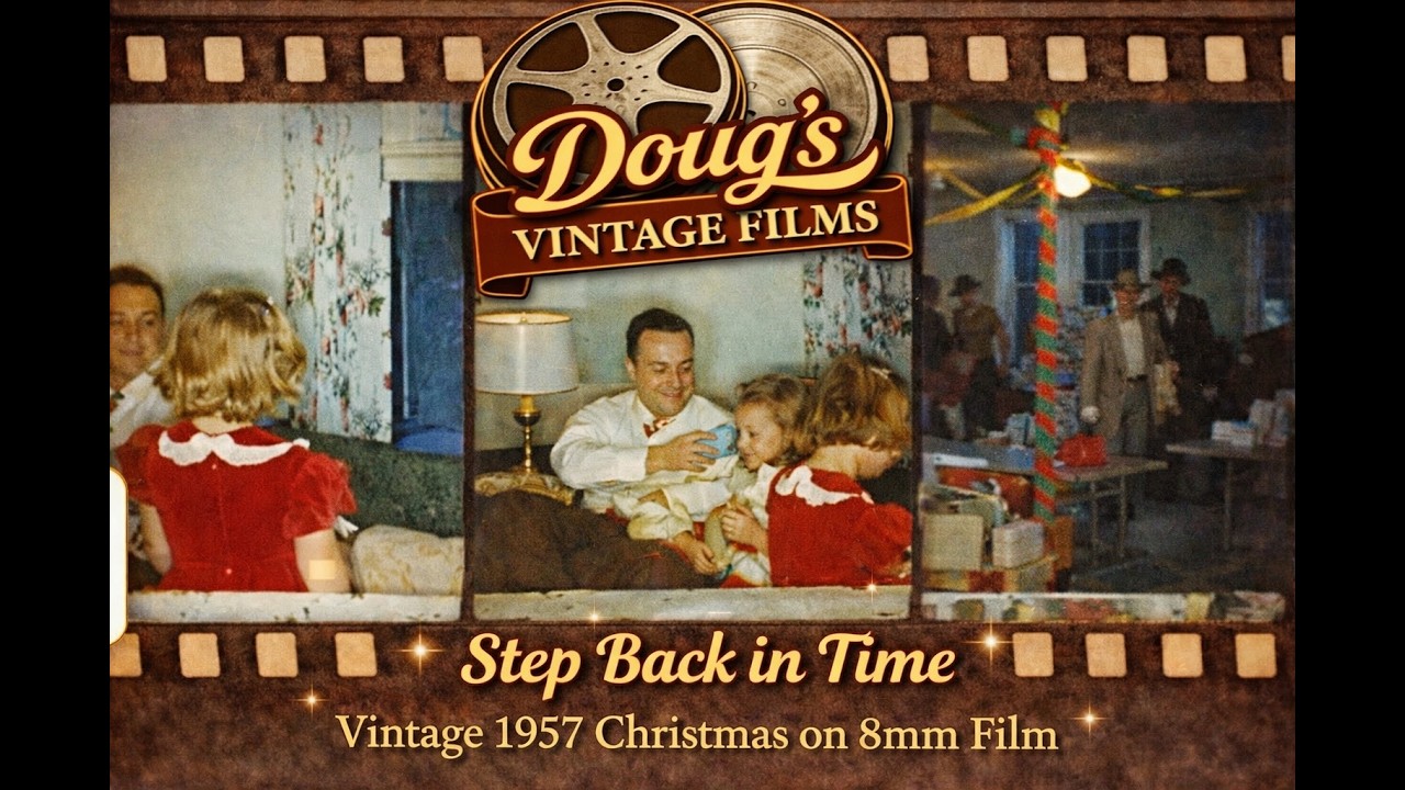 Step Back in Time Vintage 1957 Christmas on 8mm Film #lifeinreels #filmarchiving  #8mmfilm