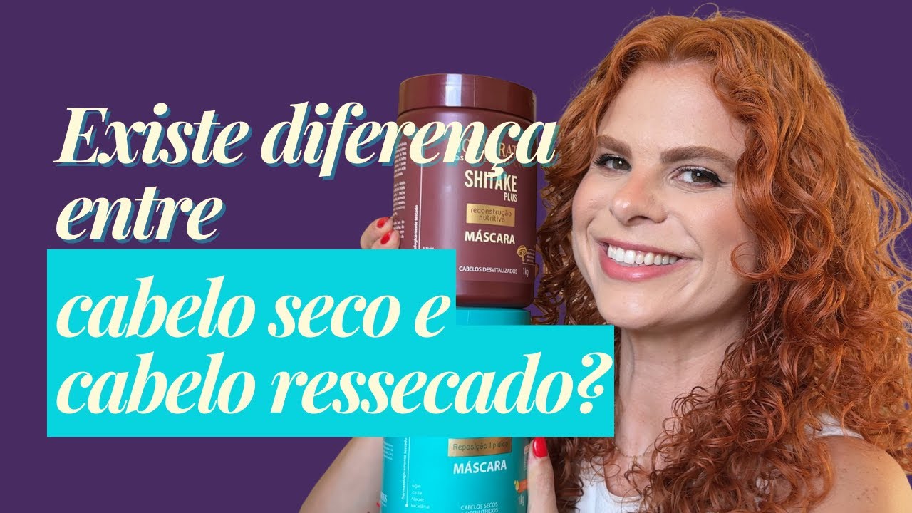 A diferen&ccedil;a entre cabelo ressecado e seco