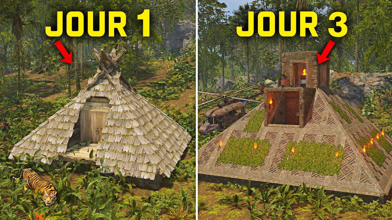 J'ai construit une pyramide cachée dans la jungle...