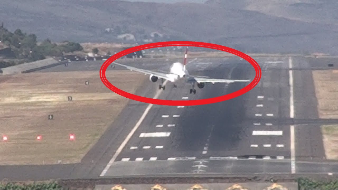 Aviões e Pilotos com dificuldade em Pousar no Aeroporto da Madeira