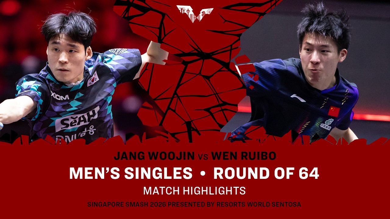 Jang Woojin vs Wen Ruibo | MS R64 | #WTTSingapore2026