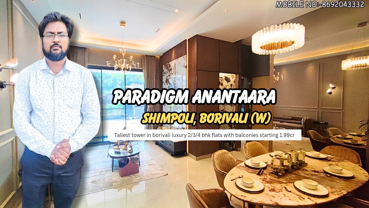 paradigm anantaara borivali west shimpoli 2/3/4 bhk luxury flat