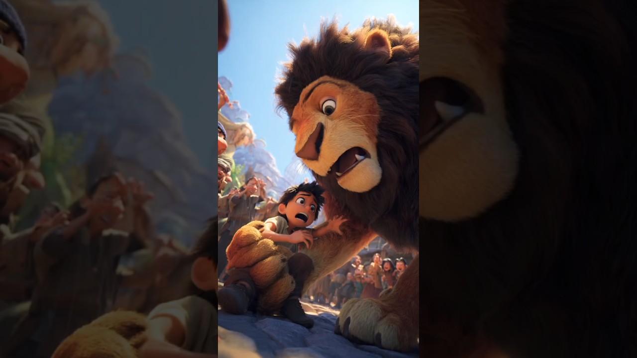 Lion Attack #shorts #cartoon #lion #animatedstory