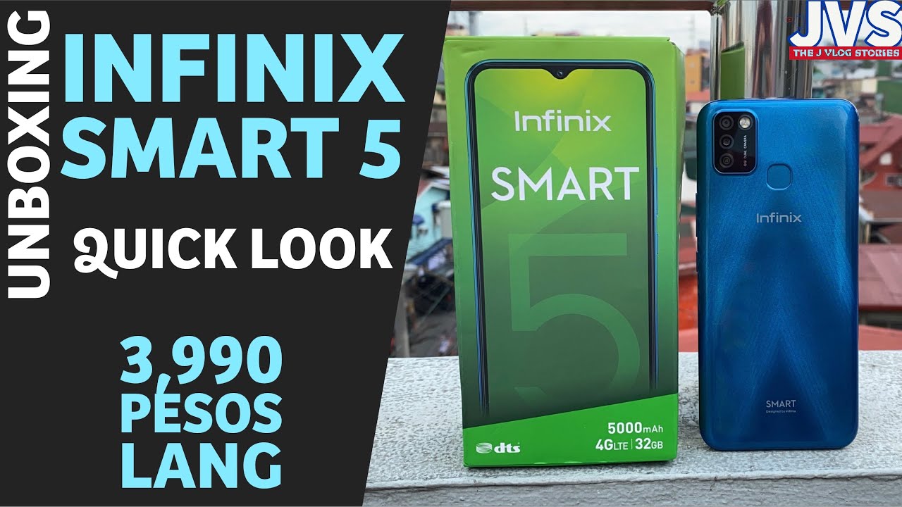 Infinix Smart 5 Unboxing and First Impressions - Filipino | 6.6 inches |