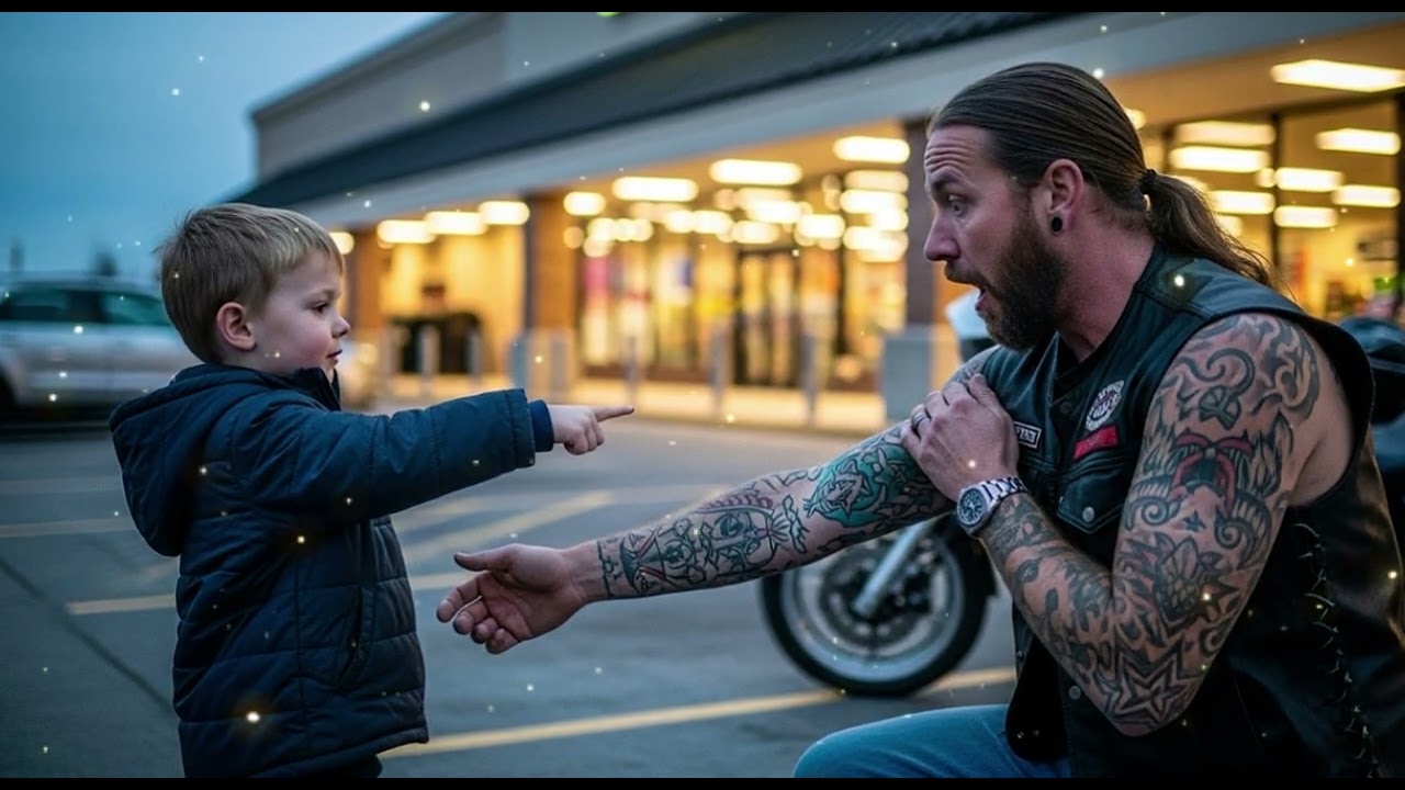 THE BOY ASKED, “WHY IS MY MOTHER’S NAME TATTOOED ON YOU” — THE BIKER JUST FELL TO HIS KNEES