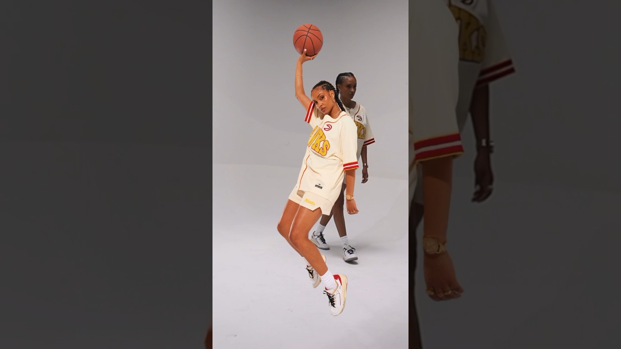 I got what you liiiiikkee 🎶😏☺️🩷 #bts #shoot #brittneyelena #nba #mitchellandNess #melodyehsano