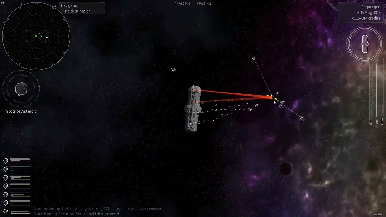 Endless Sky: Fleet mining complete with plugins