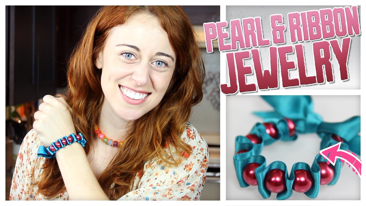 DIY Ribbon & Pearl Jewelry - Do It, Gurl