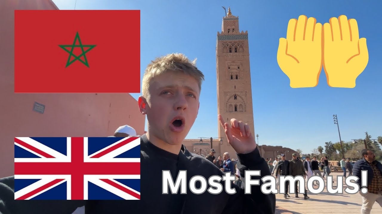 British Revert Muslim Praying Jummah at the MOST Famous Mosque in Marrakech (900 Years Old!?)