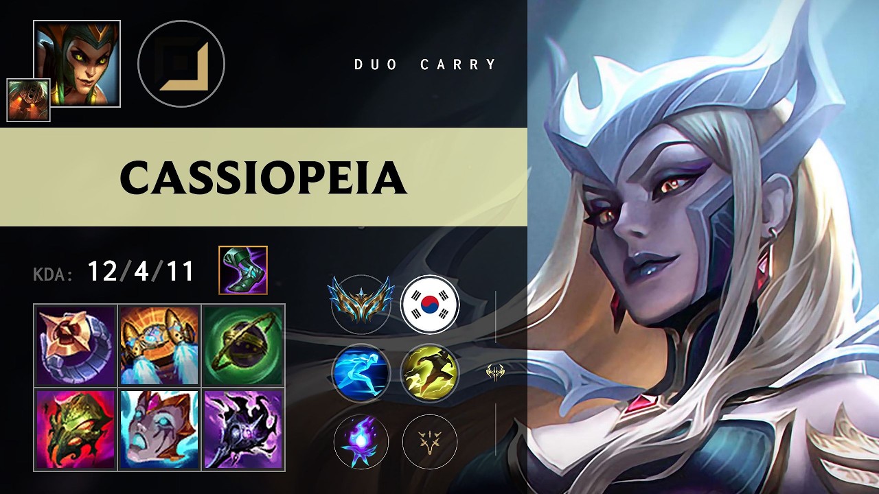 Cassiopeia Bot vs Jinx - KR Challenger Patch 26.17