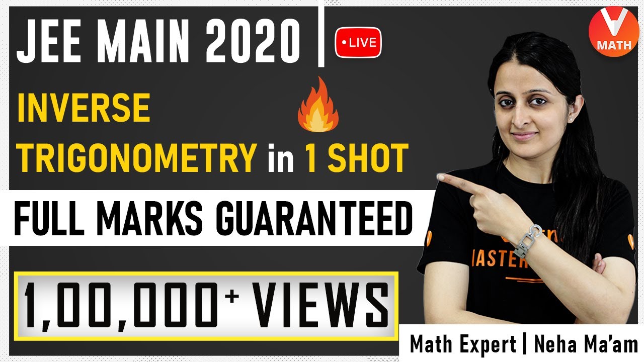 Inverse Trigonometric Functions IIT JEE in 1 Shot By Neha Ma’am | JEE Maths Super Revision | Vedantu