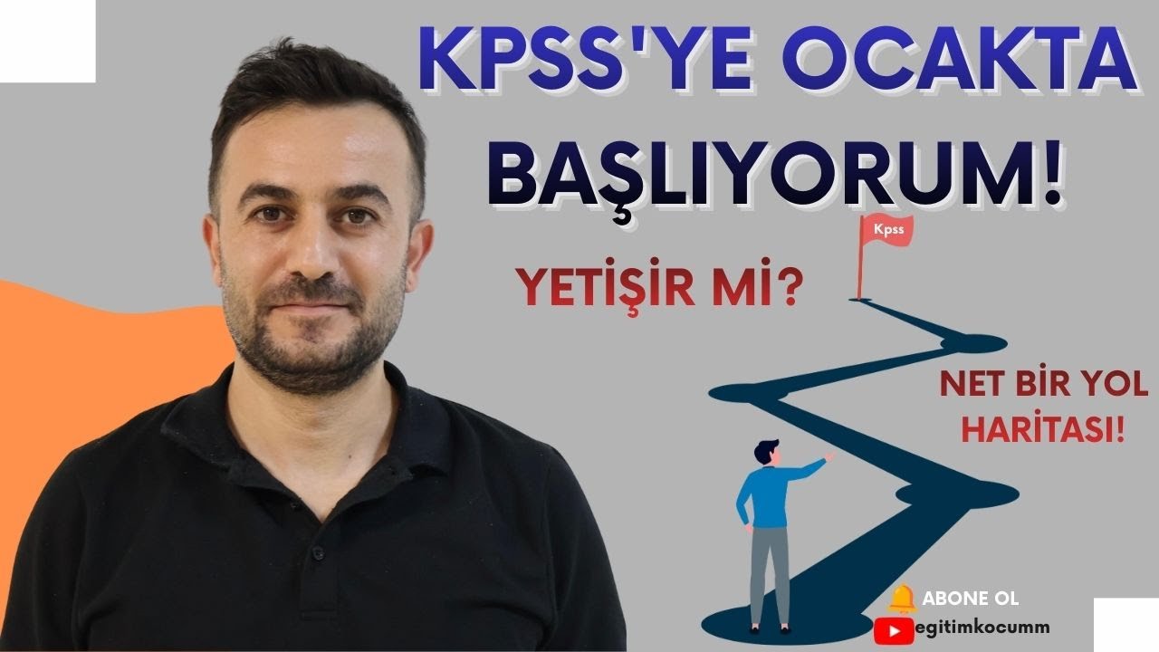 KPSS'ye OCAKTA BAŞLIYORUM! YETİŞİR Mİ? NET BİR YOL HARİTASI!  #kpss #kpsslisans #kpssönlisans #ocak