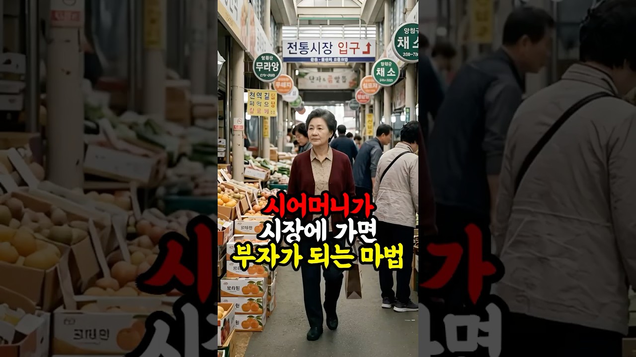 시어머니가 시장에 가면 부자가 되는 마법 #감동사연