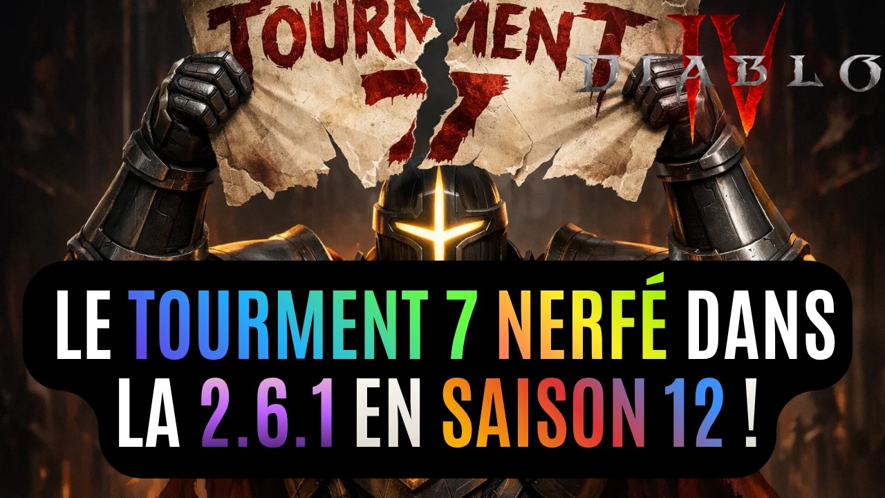 La Mise &Agrave; Jour 2.6.1 Am&eacute;liore La Saison 12 D&eacute;s Mardi Prochain Dans Diablo 4 (Obducite Et T7) !