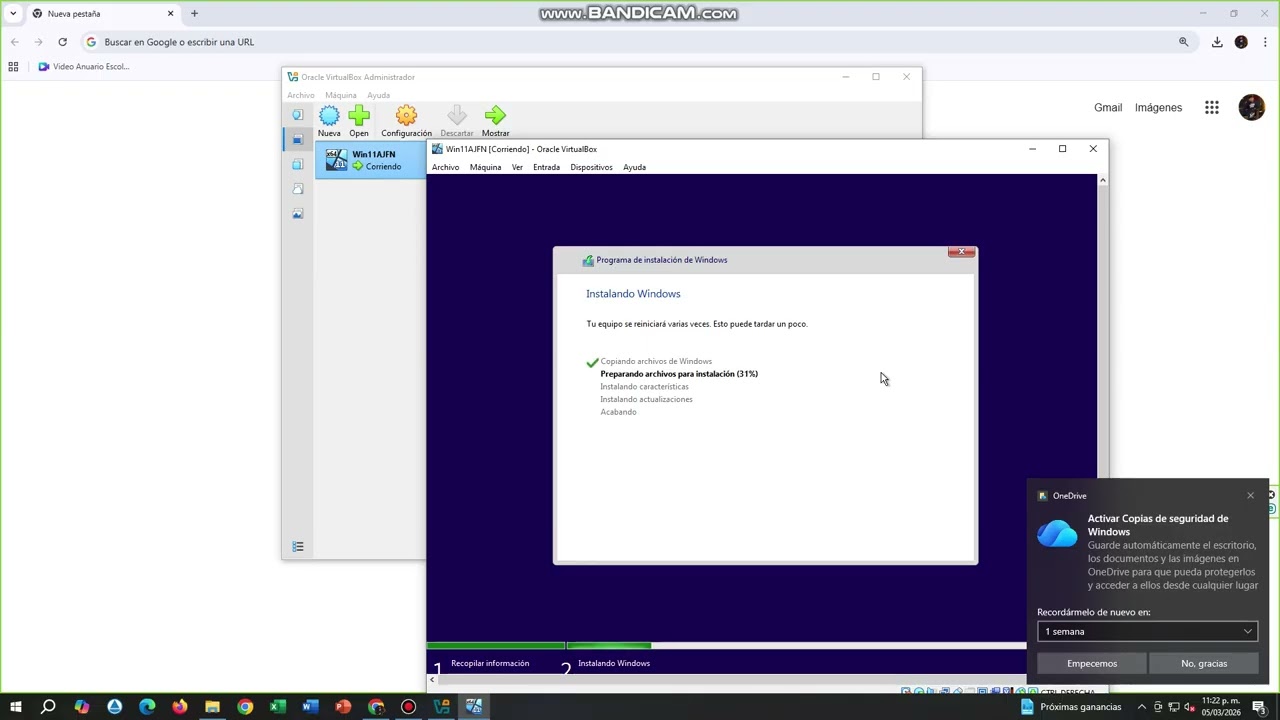 Instalacion de Windows 11 en VirtualBox