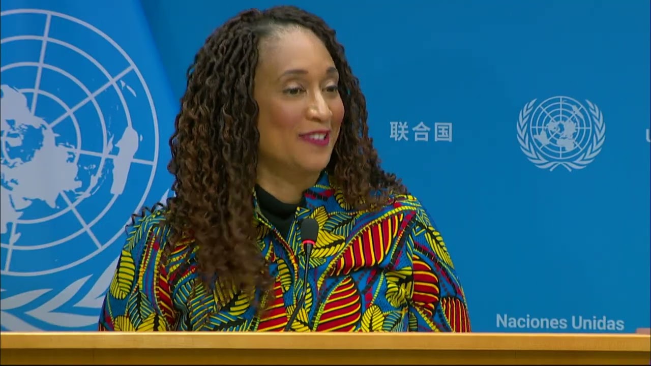 PGA Spokesperson La Neice Collins briefing the correspondents @unitednations #SGSelection #un80